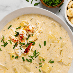30 Minute One Pot Creamy Crab Soup