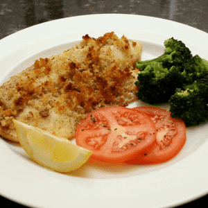 Baked Tilapia With Buttery Crumb Topping