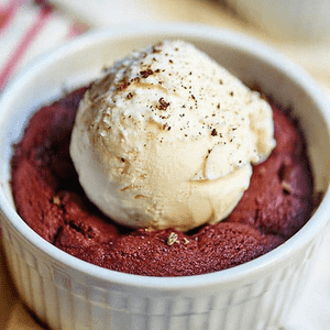 Deep Dish Red Velvet Cookies For Two