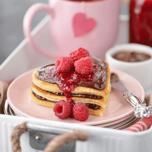 Heart-Shaped Buttermilk Pancakes