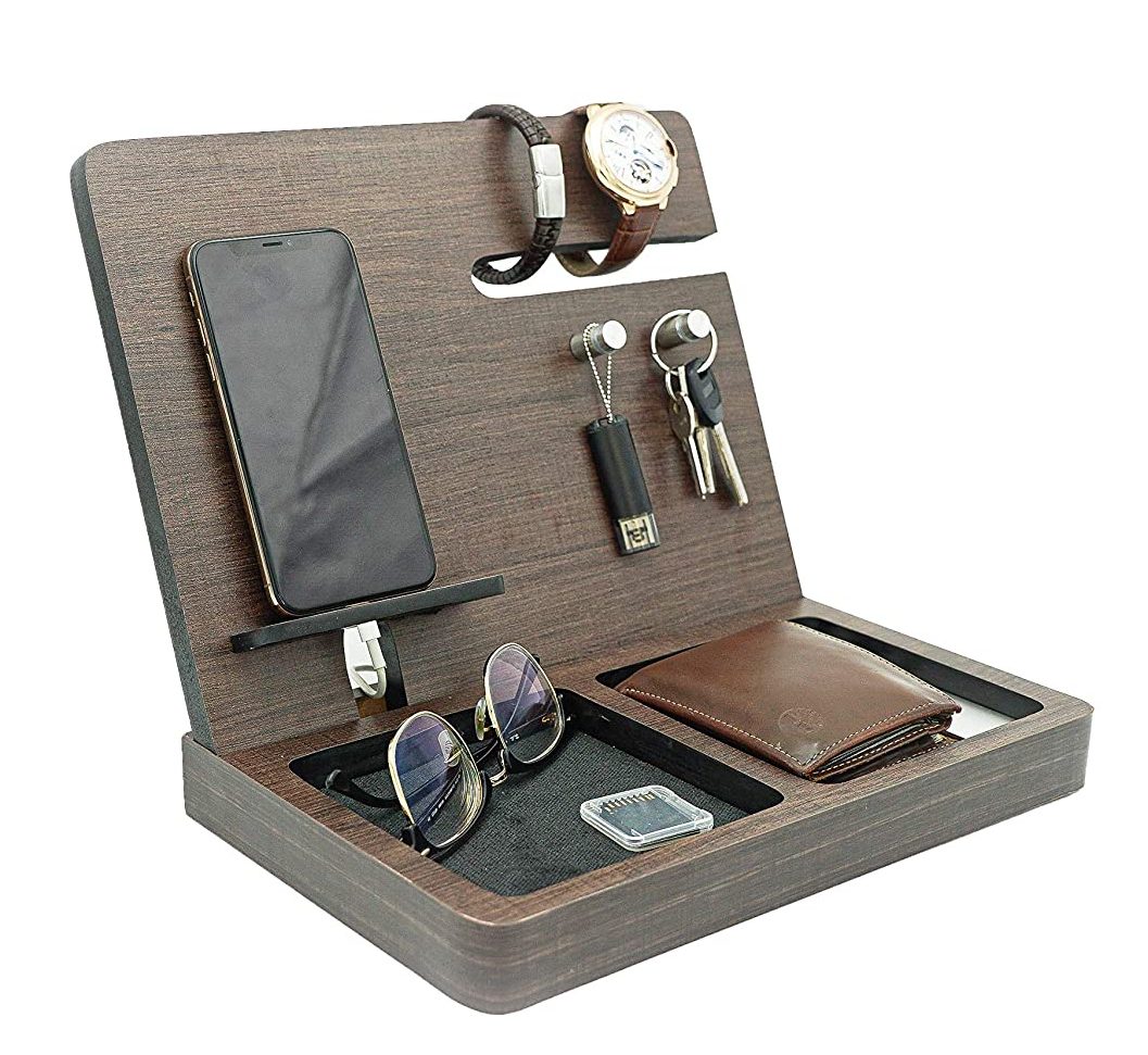 Wooden Desk and Nightstand Organizer