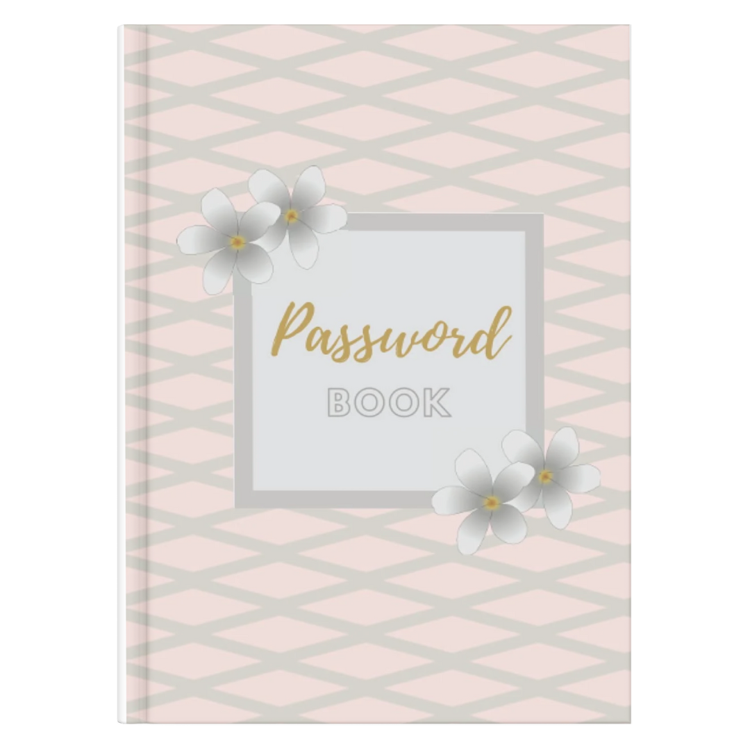 Password Floral Book