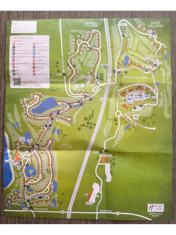 Holiday Inn Club Vacations Orange Lake Resort Map